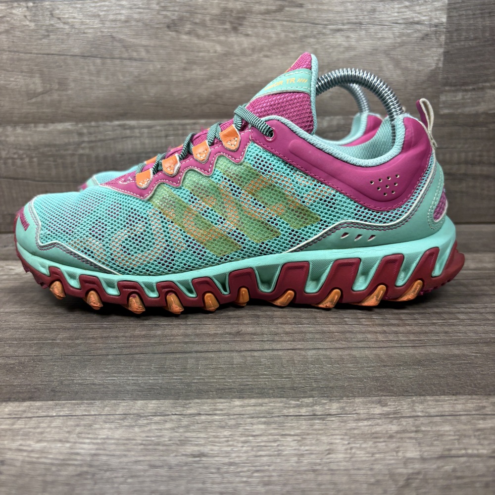 Adidas Vigor TR 4 Trail Green Pink Womens US Size 8.5 D74004 Running Shoes - Picture 4 of 10
